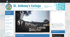 Desktop Screenshot of anthonys.ac.in